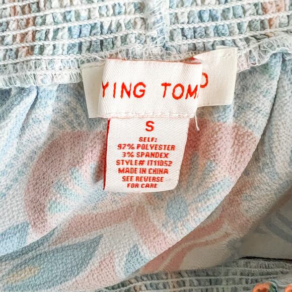 Flying Tomato Floral and Bird Off the Shoulder Top Small - Picture 4 of 5